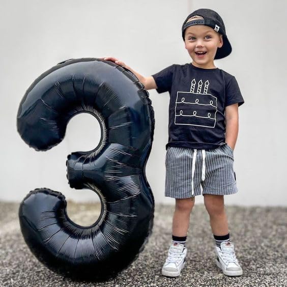 Black Number 70 Balloon 40 inch, 70 Number Balloons, 70th Black Birthday Decorations, 70 Year Old Women Men Party Supplies
