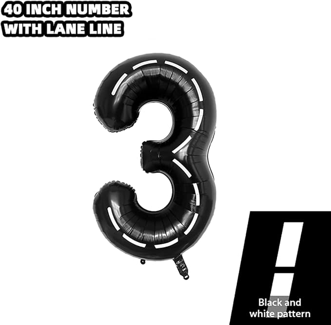 134pcs Balloons Race Car Birthday Party Supplies Decorations for Boys - Racing car Theme Party Supplies Happy Birthday Racecar Number Balloons Garland Kit Vroom Birthday Party Decorations