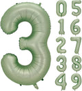 Number 3 Balloon, Large number balloons 40 inch, 3rd Birthday Party Decorations Third Birthday Sign Decor, Sage Green