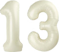 Number Balloons 40 Inch, Large Cream Number 13 Balloon Party Decorations for 1 3 31 Birthday Memorial Day, Foil Balloon for Outdoor & Indoor Wedding Supplies