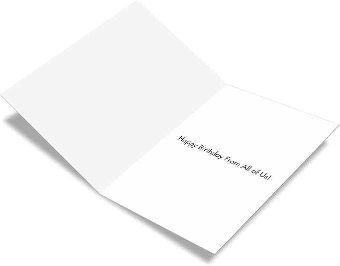 NobleWorks - 1 Happy Birthday Card with Envelope - Funny Photos, Birthday Humor Notecard - Family Party C6417BDG-US