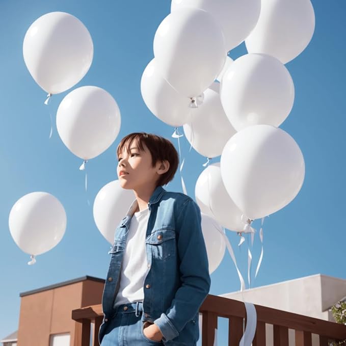 600 Pack White Balloons - 12 Inch White Latex Party Balloons - for Wedding, Birthday, Baby Shower, and More ZWZLIULIAN