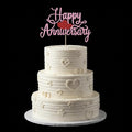 Kaoenla Happy Anniversary Cake Topper - Company Anniversary,Wedding Wedding Anniversary,Birthday Party Selected Decoration Supplies