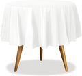 Party Dimensions White Disposable Plastic Tablecloth for Round Tables (36 Pack) Table Cloths for Parties, Events & Weddings, Indoors & Outdoors, 84 inches, Plastic Table Cover