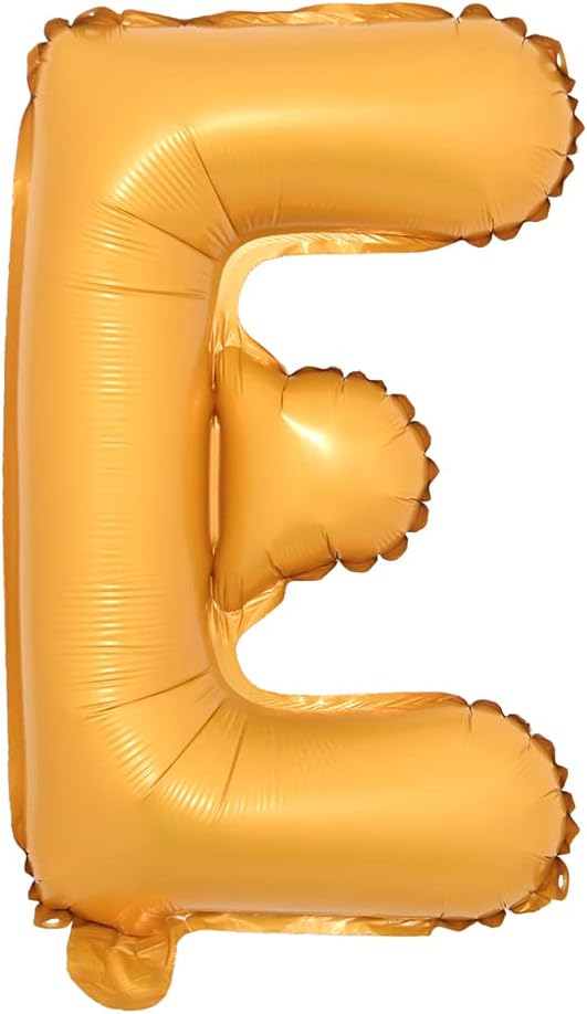 16" inch Single Orange Alphabet Letter Number Balloons Aluminum Hanging Foil Film Balloon Wedding Birthday Party Decoration Banner Air Mylar Balloons (16 Inch Orange E)