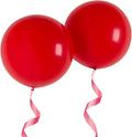 36 Inch Giant Round Balloons Red 6 Packs Latex Balloons for Photo Shoot Wedding Baby Shower Birthday Party Decorations
