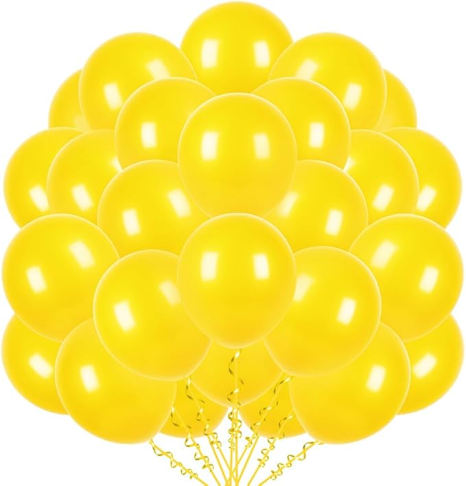 400 Pcs Yellow Balloons 12 Inch Bulk Latex Balloon for Birthdays Weddings Party Decorations