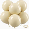 18 Inch White Sand Large Balloons - 35Pcs Thick Sand White Cream Balloons Big Round Latex Party Balloons for Birthday Baby Shower Wedding Graduation Themed Party Decorations