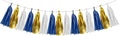 Navy-Blue White Gold Birthday-Party-Decorations - 15Pcs Tissue Paper Tassel Garland Graduation Decoration Baby Shower Bridal Wedding Engagement Bachelorette Hanging Decor HongTongTong