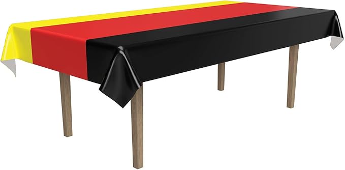 Beistle German Plastic Tablecover 54" x 108"