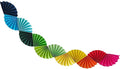 Rainbow Paper Fan Garland - Paper Fan Garland Party Decorations - Perfect for Birthday Parties, Holiday Decorations, Family Gatherings, Weddings and More(Rainbow)