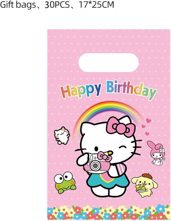 Jlemon 30pcs Birthday Party Gift Bags Candy Goody Bags Birthday Party Supplies Decorations (Style A)