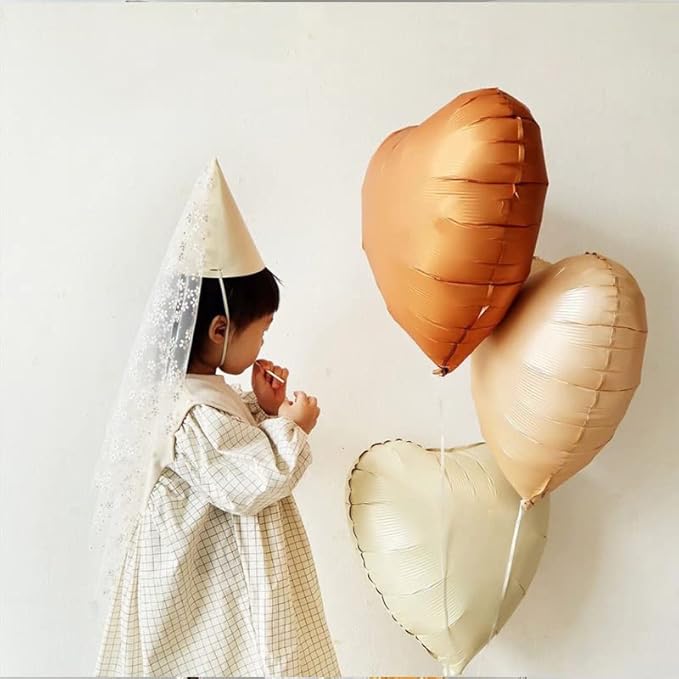 18 Inch Heart Balloons Foil Mylar Helium Balloons for Birthday Party Wedding Decorations Valentines Day Engagement Celebration Holiday Show Decorations (LOVE 8 Pcs)