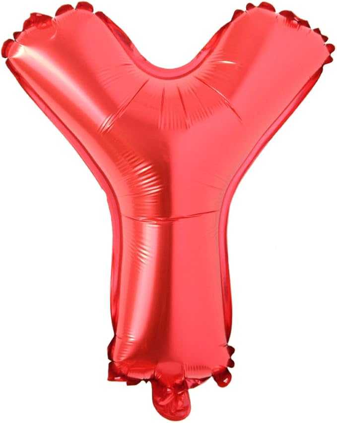 40 inch Red big size Number Letter alphabet Foil Helium Float Balloons Birthday Wedding Party Celebration decoration Air ball (40 INCH Red Y)