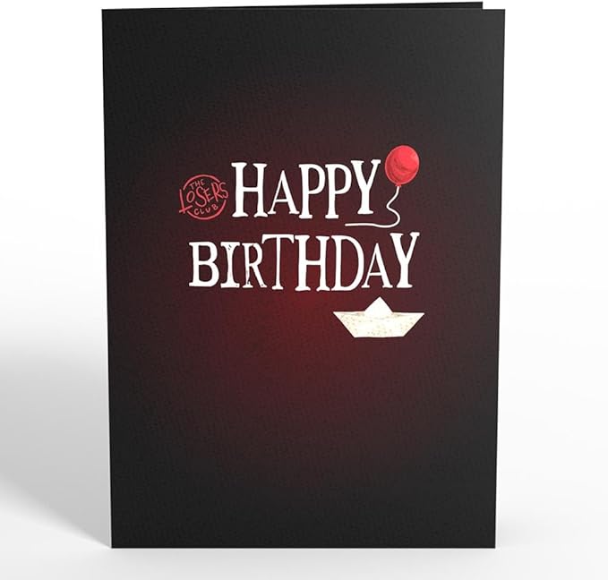 Lovepop Happy Birthday Pop-Up Card for Her and Him- 3D Humor Birthday Greeting Cards for Boys, Girls, Men, Women - Birthday - Pennywise Card - 5" x 7" Blank Note Card & Envelope Included
