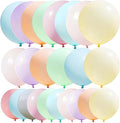 50 Pack Pastel Balloons 18 24 36 Inch Macaron Rainbow Colors balloon Various Sizes, for Baby Shower, Birthday, Wedding, Easter Party Decorations