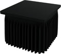 Smiry Spandex Tablecloth, Elastic Fitted Stretch Tablecloth for 3FT Rectangle Tables, Waterproof Washable Table Cover Skirt for Outdoor, Wedding, Banquet & Parties (Black, 42Lx42Wx30H Inch)
