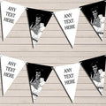Black White Elvis Presley Personalized Birthday Party Bunting - Hanging Party Decoration - Birthday Party Banner Garland | Decorative Party Supplies