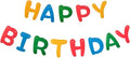 MEETINGU Rainbow Happy Birthday Banner, Colour Rainbow Birthday Party Decorations Color Birthday Sign Colour Happy Birthday Decorations Birthday Party Supplies for Boys Girls Kids Baby Adults