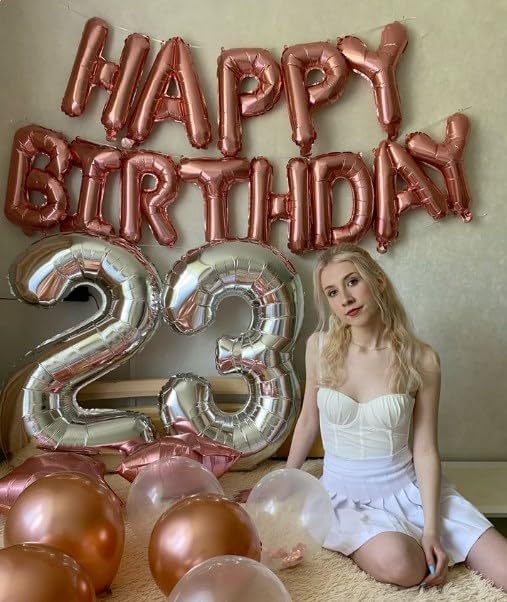 40 Inch Silver 3 Large Number Balloon, 3 13 23 30 33 36 38 Silver Birthday Party Decorations, Number Three Foil Balloons for Anniversary Party Graduations Celebration Supplies