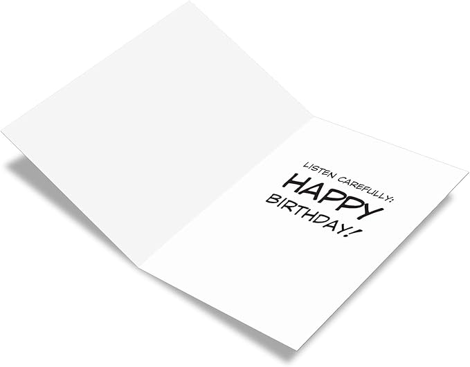 NobleWorks Funny Birthday Paper Card with 5 x 7 Inch Envelope (1 Card) Bday Want Underwear Collins Birthday Cartoon 4760Z