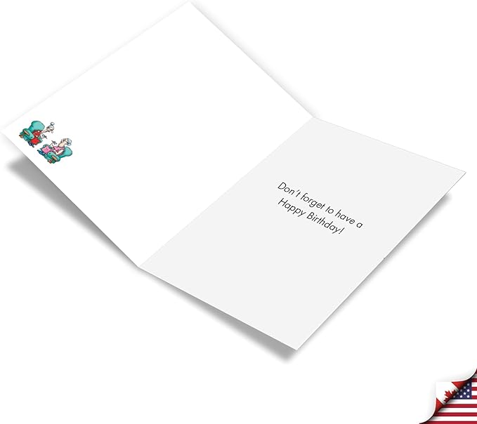 NobleWorks Funny Birthday Greeting Card with 5 x 7 Inch Envelope (1 Card) Bday Bad Memory C3680BDG-UA