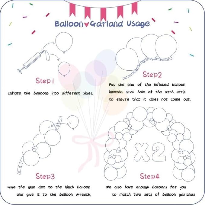 412pcs Dusty Blue Balloons Different Sizes 18 12 10 5 Inch, Slate Blue Boho Neutral Balloon Arch Kit for Engagement Baby Shower Birthday Wedding Party Decorations