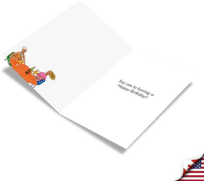 NobleWorks - Funny Happy Birthday Card with Envelope - Congrats Greeting Card for Women, Wife, Birthday Fun - Multiple Choice Drink C3342BDG
