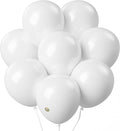 AFTERLOON® Biodegradable Balloons 24 pcs White 10 Inch, Matte Color Thickened Extra Strong Natural Latex Helium Float, Multicolor Colorful Bulk Color ballon Globos Para Decoration De Fiestas Kids
