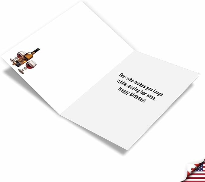 NobleWorks Humorous Birthday Greeting Card with 5 x 7 Inch Envelope (1 Card) Bday Good Friends C10068BDG