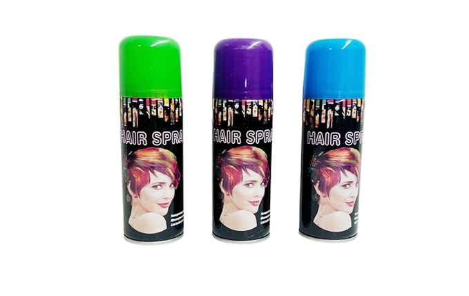 Temporary Hair Color Spray Birthday Party,New Year Party,Celebration 3OZ- Case (6 Cans) - 6 Colors
