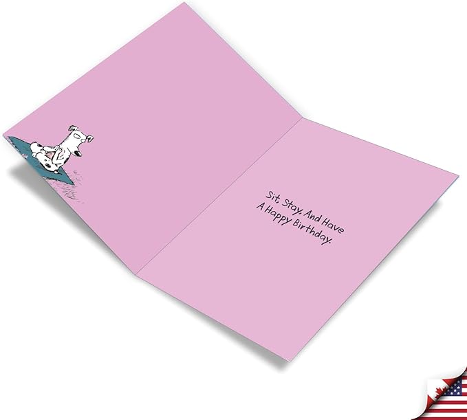 NobleWorks - 1 Big Funny Birthday Card Cartoon (8.5 x 11 Inch) - Jumbo Womens Comic Humor, Group Greeting Card with Envelope - Namastayyy J1777BDG