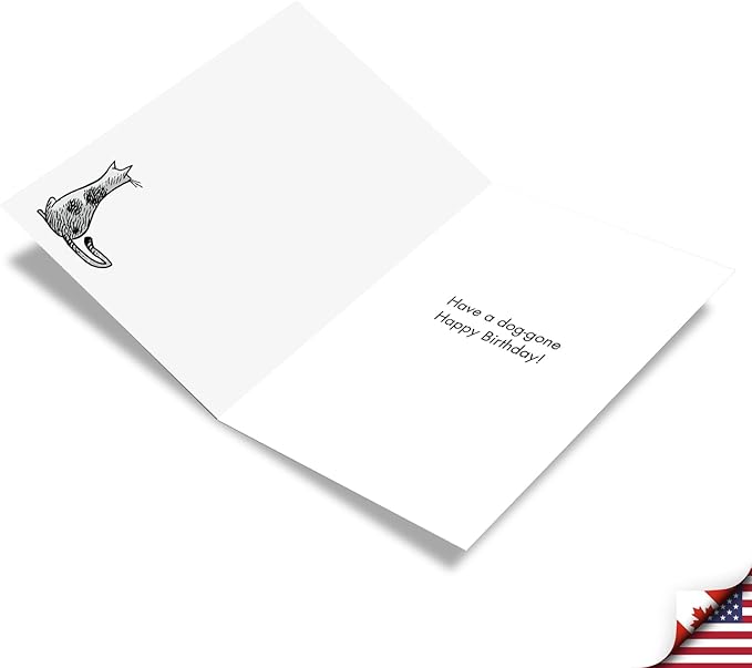 NobleWorks - Funny Dog and Cat Lovers Birthday Greeting Card with 5 x 7 Inch Envelope (1 Card), Kitten, Puppy, Bday Sold The Dog C7859BDG