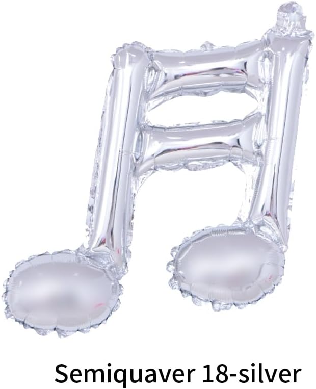 K pop Music Hunter Balloons,Purple Guitar Balloons,Purple Flame Balloons & Silver Music Note Balloons for K pop Movie Theme Birthday Singer Party Decoration