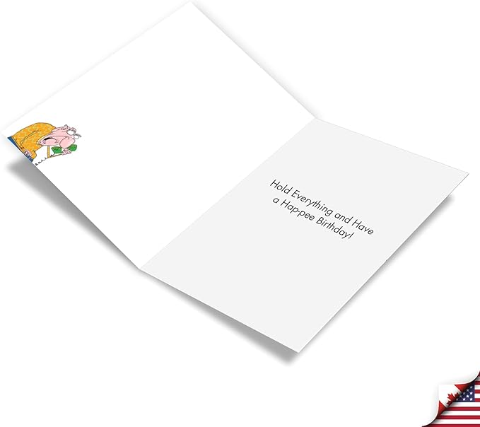 NobleWorks Funny Birthday Greeting Card with 5 x 7 Inch Envelope (1 Card) Bday Urology Department C7262BDG-UA