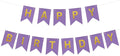 ZHENGYE Happy Birthday Banner Purple Birthday Decoration Sign Birthday Party Decorations Supplies