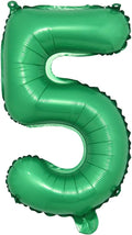 16 inch Green Alphabet Letter and Number Balloons Set Package, Aluminum Hanging Foil Film Banner Mylar Balloon for Birthday Party Decoration Custom Word (A-Z, 0-9) (16 inch Green 5)