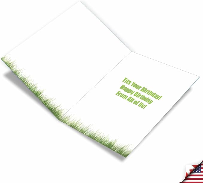 NobleWorks Jumbo Humorous Birthday Greeting Card From Us 8.5 x 11 Inch with Envelope (1 Pack) Large Jumbo Bday Tickle J2069BDG-US