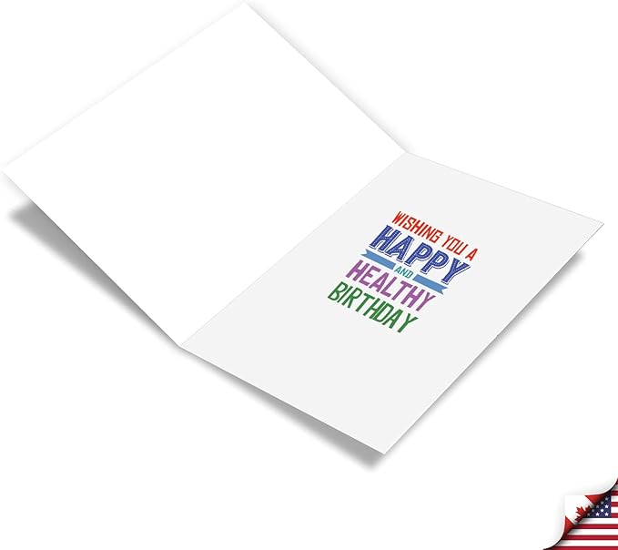 NobleWorks Funny Birthday Greeting Card with 5 x 7 Inch Envelope (1 Card) Bday Leg Through Pants C10660BDG