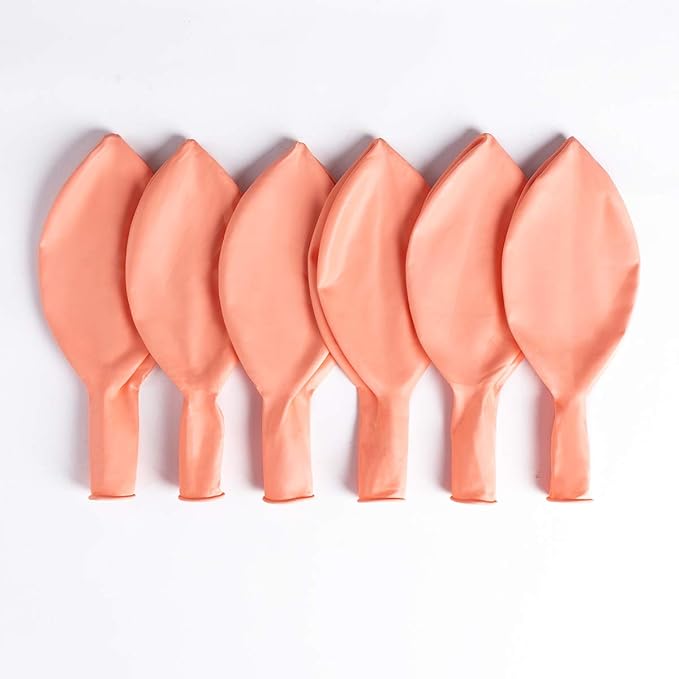 36 Inch Giant Round Balloons Macaron Orange 6 Packs Latex Balloons for Photo Shoot Wedding Baby Shower Birthday Party Decorations