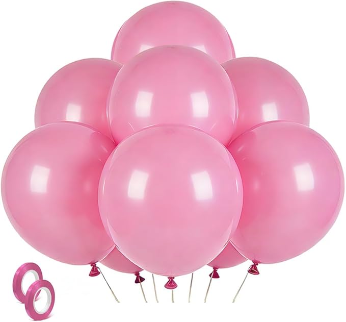 Pink Balloons Light Pink Birthday Decorations 30 Pack 18 inch Round Gender Reveal Ballons for Birthday Wedding Anniversary Baby Shower Gender Reveal Party Decoration