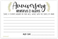 m&h invites Laurel Anniversary Memories and Wishes Cards (50 Count)