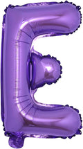 16 inch Purple Alphabet Letter and Number Balloons Set Package, Aluminum Hanging Foil Film Banner Mylar Balloon for Birthday Party Decoration Custom Word (A-Z, 0-9) (16 Inch Purple E)