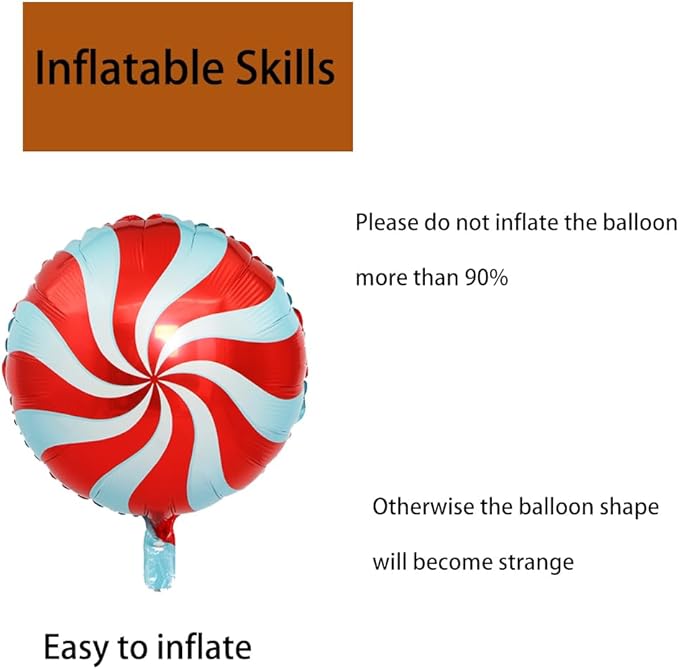 Candy Balloons Christmas Balloons Windmill Balloon Red Windmill Candy Balloon for Christmas Party Birthday Party Supplies Decorations Xmas New Year Party Decorations Ballons Party 3pcs