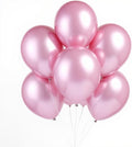 50 Pcs 12 Inch Metallic Pink Balloons, Chrome Pink Valentine's Day Balloons, Shiny Romantic Latex Balloons for Proposal, Anniversary, Sweethearts' Party, Engagement & Wedding Decorations