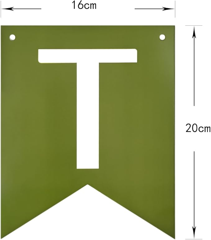 Brown Green Happy Birthday Banner Greenery Theme Party Supplies Garland Decorations Birthday Signs Nursery Hanging Decor 13pcs