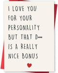 Funny Valentines Day Gifts for Him, Valentine's Day Card for Boyfriend, Valentine's Day Cards for Husband,Mens Valentines Card Gifts