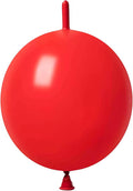 IN-JOOYAA 6 Inch Red Latex Link Balloon 100 Pcs Quick Linkable Balloon for Party Decoration