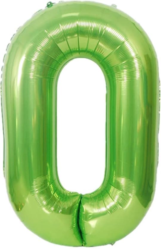 40 Inch Large Foil Helium Number Balloon Birthday Wedding Party 0-9 (Green, 0)