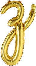 18 inch Gold DIY a-z Handwriting lowercase letters name Foil balloon Letter character birthday Wedding party decoration Balloon (18 inch Gold z)
